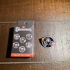 Skelanimals Moth Enamel Pin